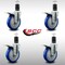 Service Caster 5'' SS Blue Poly Swivel 1-5/8'' Expanding Stem Caster Set Total Lock Brake, 4PK SCC-SSEXTTL20S514-PPUB-BLUE-158-4 - alternate 4
